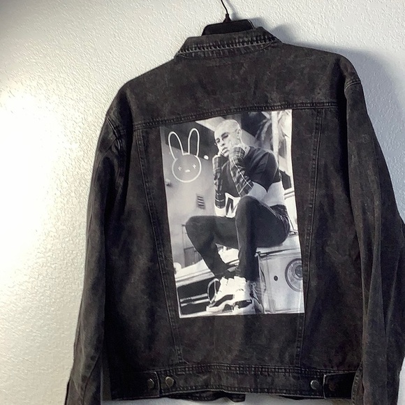 NWOT Black Denim Jacket Button Closure Size XLarge Red Label by Patrol Jeans - Picture 7 of 12